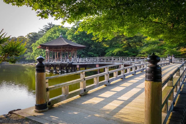 Ukimido Pavillion Sjö Nara Park Japan — Stockfoto
