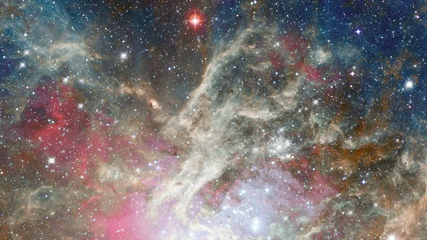 背景夜空与星星 这张图片的元素由美国宇航局提供 — 图库照片