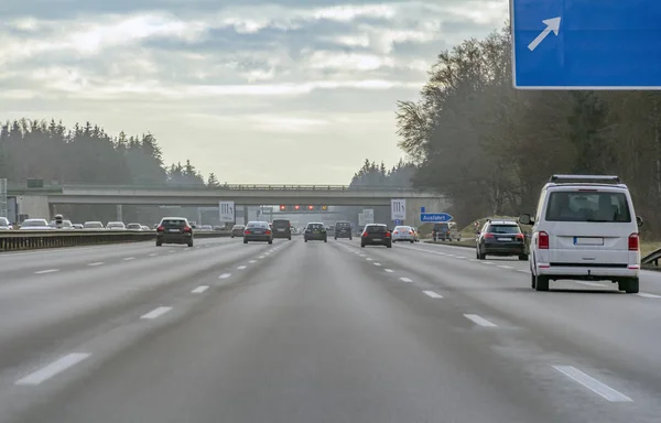 독일에서 시간에 고속도로 — 스톡 사진