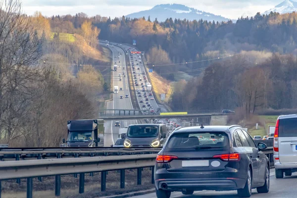 독일에서 시간에 고속도로 — 스톡 사진