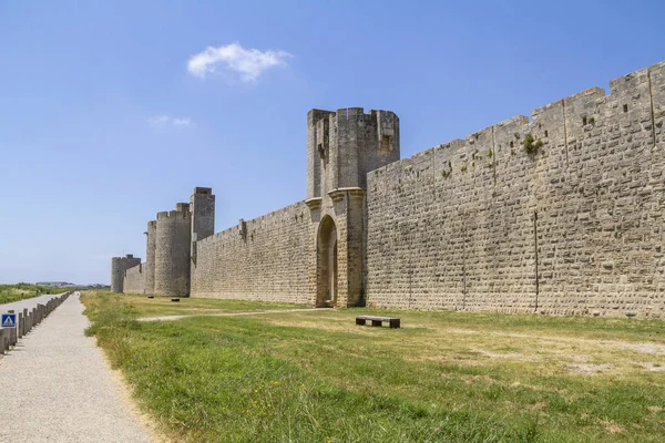 City Wall Commune Named Aigues Mortes France — Stock Photo, Image