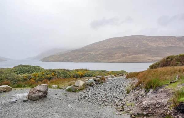 Part Menti Tájat Connemara Régió Írország — Stock Fotó