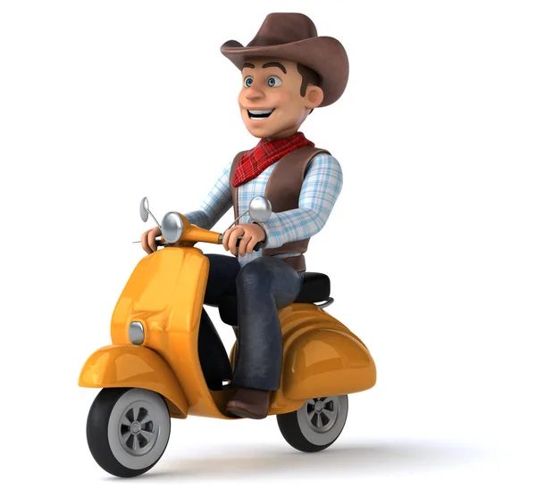 Kul Cowboy Illustration — Stockfoto