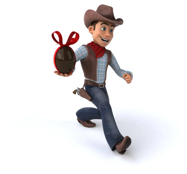 Cowboy Divertente Illustrazione — Foto Stock