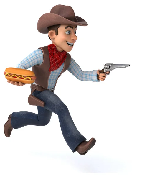 Fun Cowboy Illustratie — Stockfoto