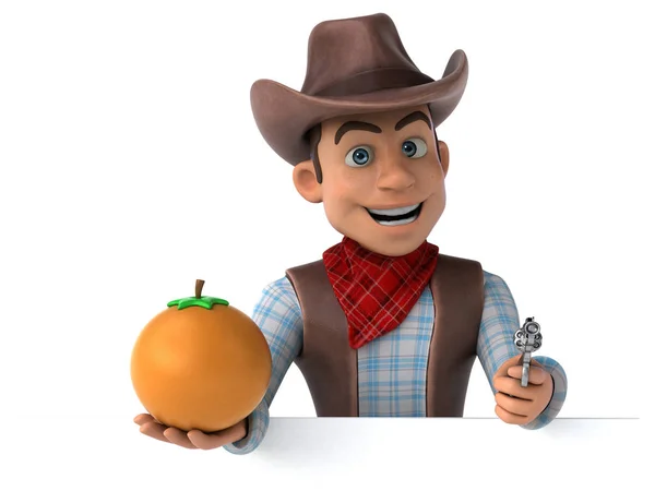 Spaß Cowboy Illustration — Stockfoto