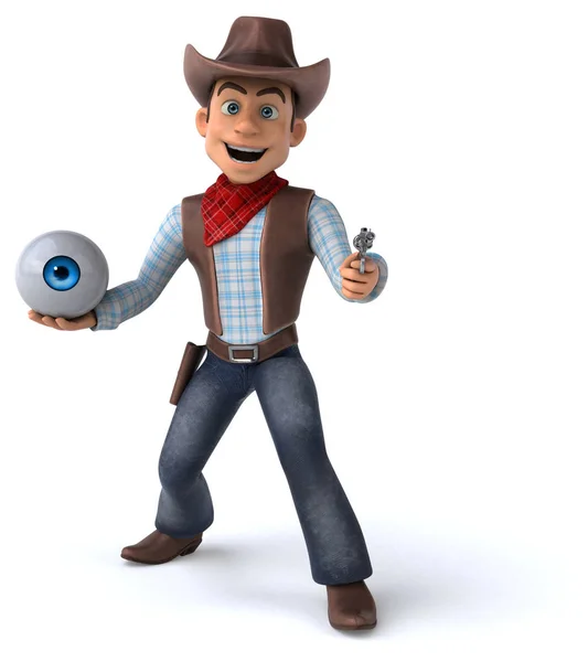 Cowboy Divertente Illustrazione — Foto Stock