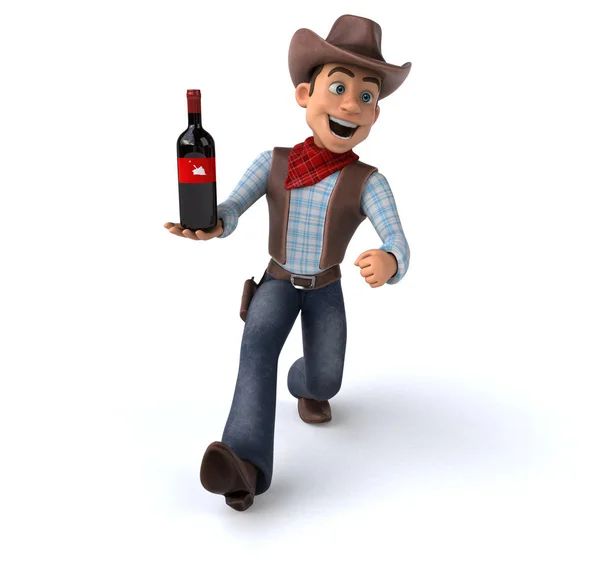 Fun Cowboy Illustration — Stock Photo, Image