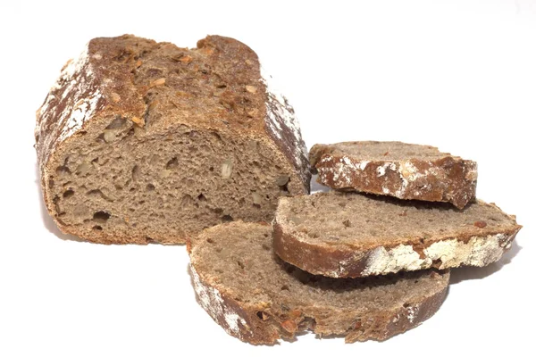 Black Rye Sunflower Seed Bread — Stock Photo, Image