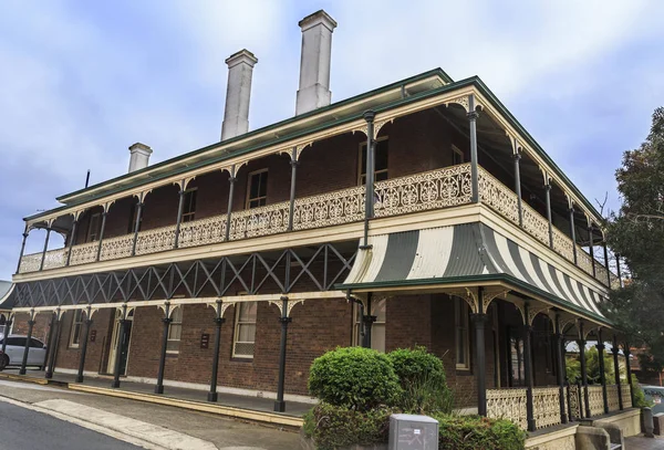 Facade Heritage Listed Lands Board Office Built 1887 Brick Victorian — Stock Photo, Image