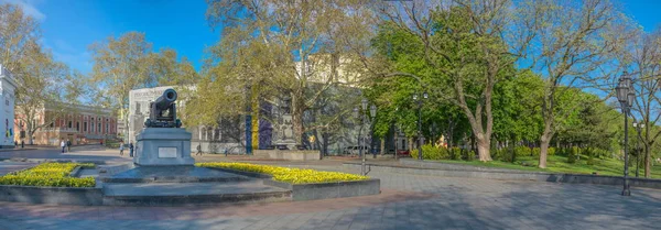 Odessa Ukraine 2019 Spring Odessa Panoramic View Primorsky Boulevard — Stock Photo, Image