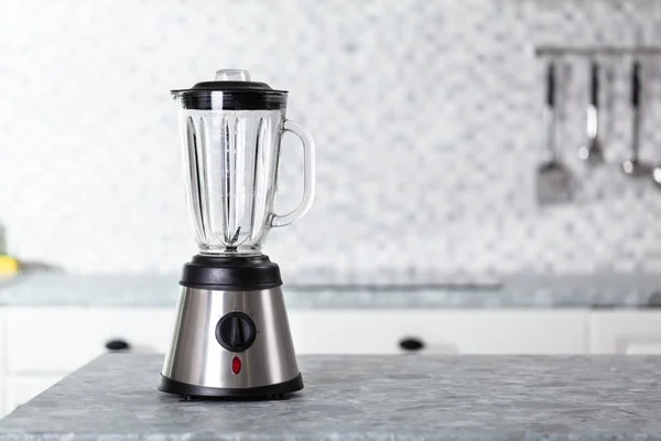 Empty Electric Blender Modern Kitchen Worktop — Stock Photo, Image