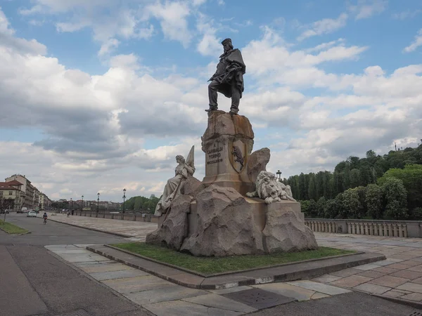 Torino Circa Maggio 2019 Monumento Giuseppe Garibaldi — Foto Stock