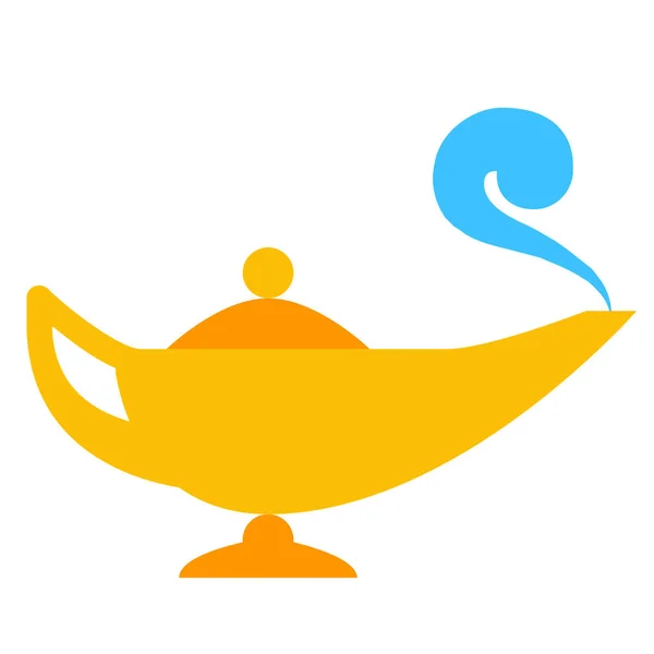 Genie Lamp Magic Yellows Moke Magic Illustrationgenie Lamp Magic Yellows — Stock Photo, Image