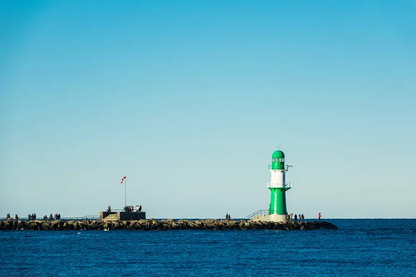 Maulwurf Der Ostseeküste Warnemünde — Stockfoto