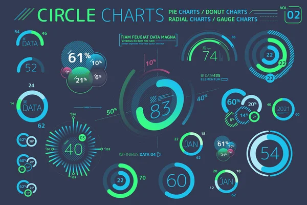 Corporate Infographic Elements Een Uitstekende Verzameling Vector Grafieken Diagrammen Diagrammen — Stockfoto