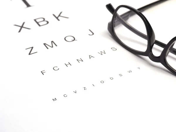 Eye Test Concept Test Sheet Health Care Concept — Stock Photo, Image