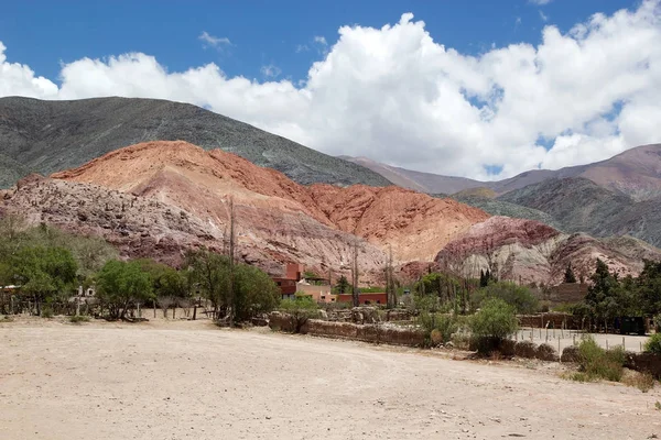 Cerro Los Siete Colores Yedi Renk Tepesi Arjantin Cerro Los — Stok fotoğraf