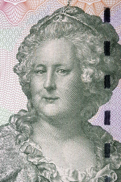 Catherine Great Portrait Transnistrian Money — Stock Photo, Image