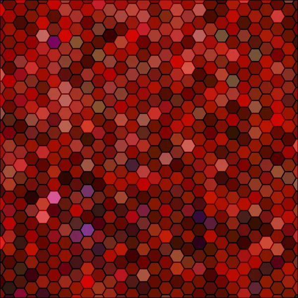 Abstrakt Geometrisk Hexagon Bakgrund Röd Och Brun — Stockfoto