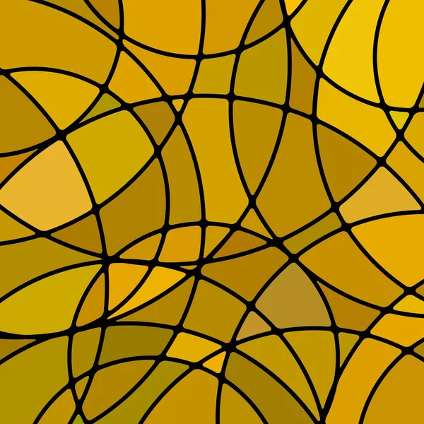 Абстрактний Мозаїчний Фон Вітражами Жовті Кола — стокове фото