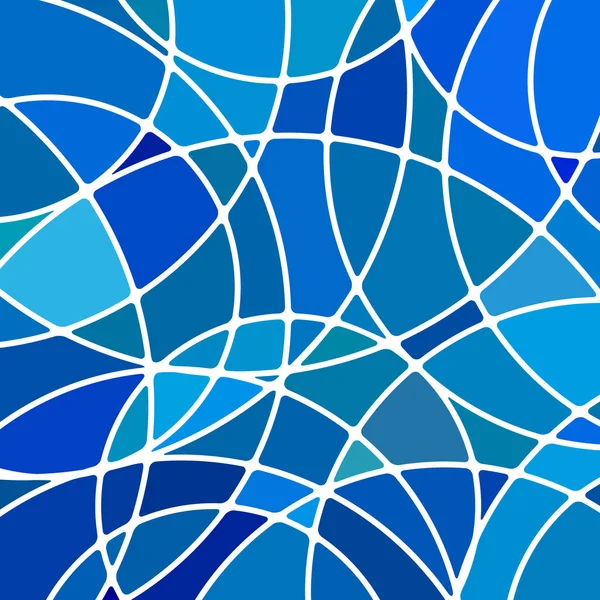 Абстрактный Витраж Мозаики Фон Синие Круги — стоковое фото