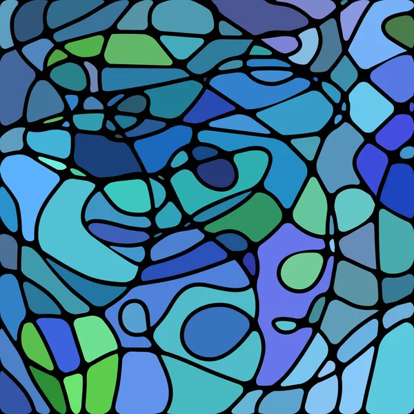 Abstract Stained Glass Mosaic Background Blue Green — Stock Photo, Image