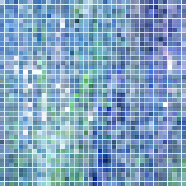 Abstract Square Pixel Mosaic Background Blue — Stockfoto