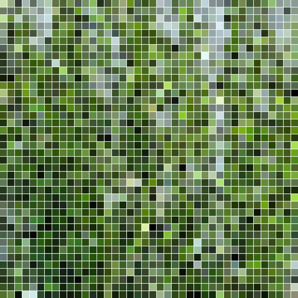 Fondo Mosaico Píxeles Cuadrados Abstractos Verde —  Fotos de Stock