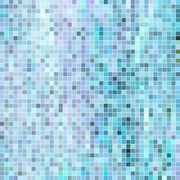 Fondo Mosaico Píxeles Cuadrados Abstractos Azul — Foto de Stock