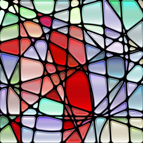 Abstract Glas Lood Mozaïek Achtergrond Rood Grijs — Stockfoto