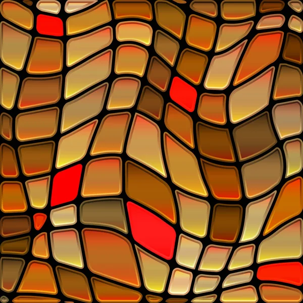 Abstract Stained Glass Mosaic Background Yellow Brown — Stock Photo, Image