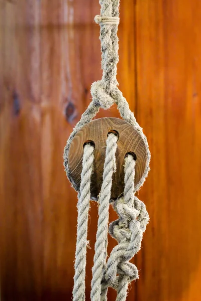 Rope Sailboat Also Called Three Hole Virgin — Stock Photo, Image