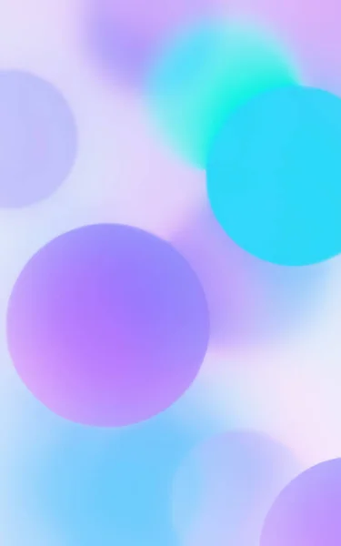 Abstract Licht Kleurrijk Patroon Met Ballen Bokeh Zoete Pastelkleuren Creatieve — Stockfoto