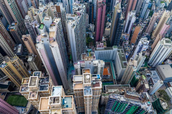 Central Hong Kong Abril 2019 Vista Superior Ciudad Hong Kong —  Fotos de Stock