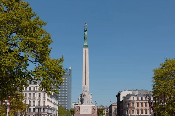 Monument Van Vrijheid Riga Letland — Stockfoto