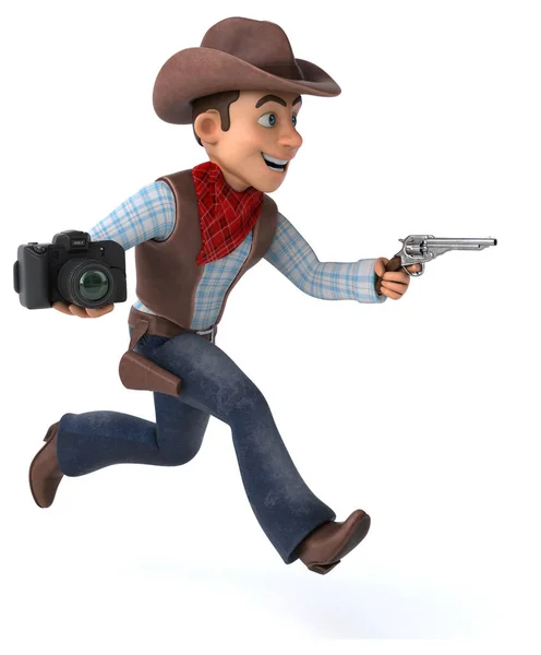 Fun Cowboy Illustratie — Stockfoto