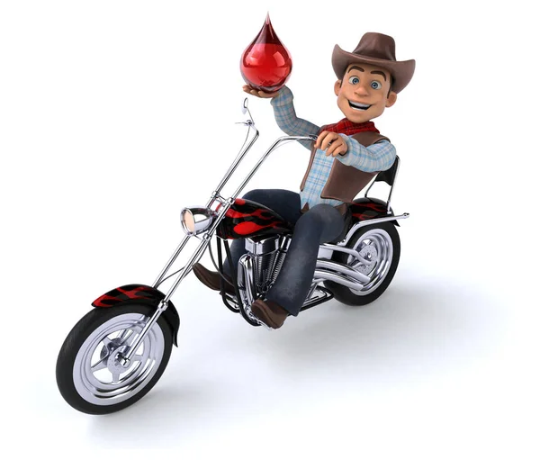 Kul Cowboy Illustration — Stockfoto