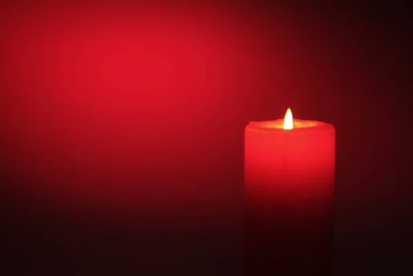 Velas Chama Perto Fundo Preto — Fotografia de Stock