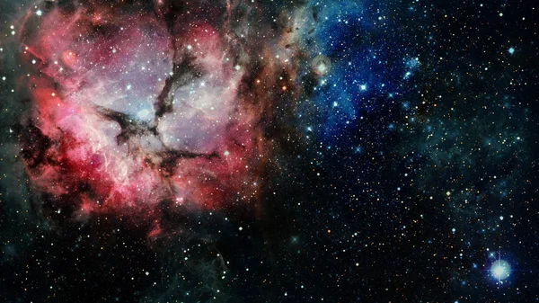 Galaxy Och Nebulosa Rymden Delar Denna Bild Från Nasa — Stockfoto