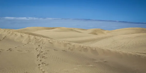 Desert Region Dunes Blue Sky Sand Textur — Stock Photo, Image