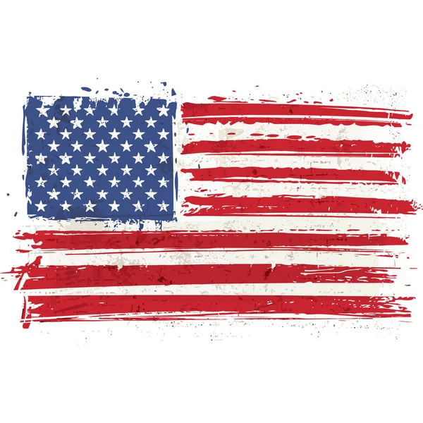 Indipendenza Giorno Usa Luglio Bandiera Patriottica Vintage Illustrazione Paese Grunge — Foto Stock