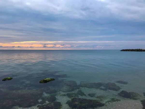 Praia Bonita Mar Incrível Pomorie Bulgária — Fotografia de Stock