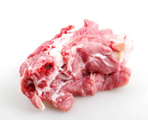 Carne Fresca Contra Fundo Branco — Fotografia de Stock