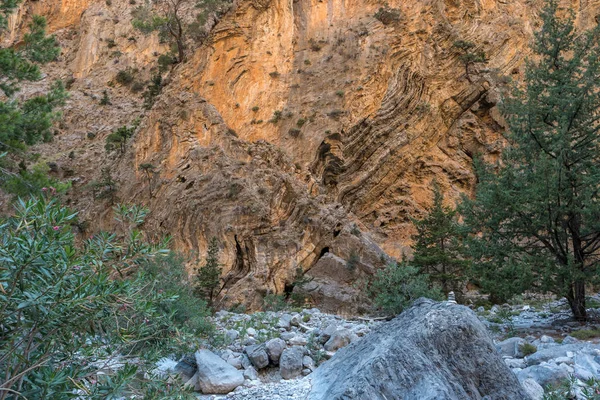 Nyári Természeti Nézetek Táj Samaria Gorge Kréta Görögország — Stock Fotó