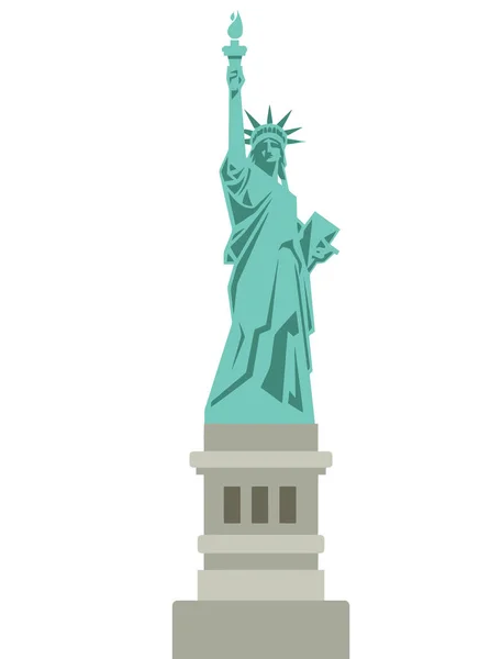Statua Della Libertà Architettura Punto Riferimento Famoso Usa Libertà Illustrazione — Foto Stock