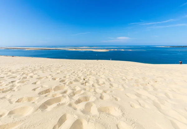 Vue Depuis Dune Pilat Haute Dune Europe Teste Buch Arcachon — Photo