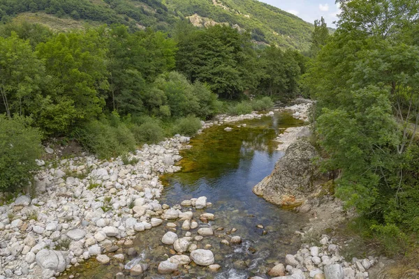 Paisaje Natural Idílico Río Ardeche Sur Francia —  Fotos de Stock