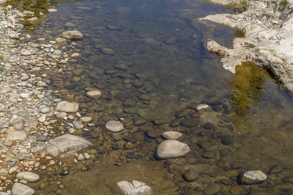 Detalle Rocoso Río Ardeche Sur Francia — Foto de Stock