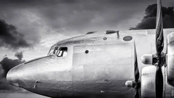 Historická Letadla Dráze — Stock fotografie